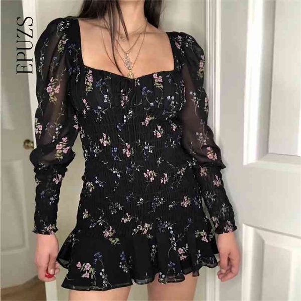 vintage black white floral summer dress woemn elegant vestidos long sleeve bodycon ladies es korean ruffle 210521, Black;gray
vintage black white floral summer dress woemn elegant vestidos long sleeve bodycon ladies es korean ruffle 210521, Black;gray