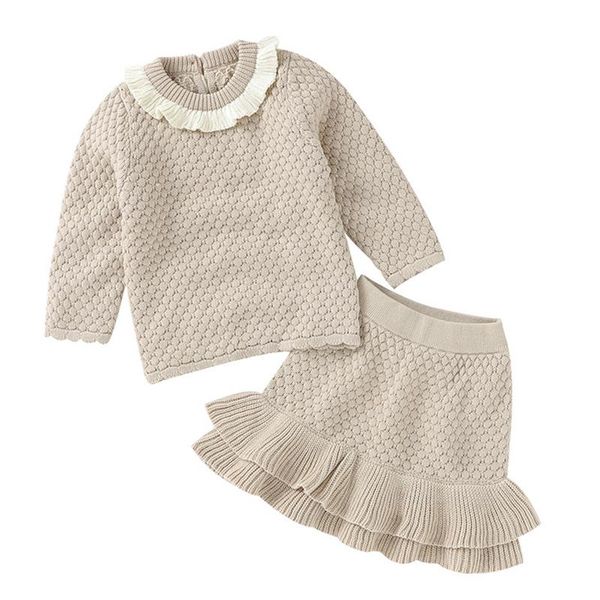 clothing sets baby clohting knit set autumn fashion girls clothes long sleeve sweater+ruffle skirt, White
clothing sets baby clohting knit set autumn fashion girls clothes long sleeve sweater+ruffle skirt, White