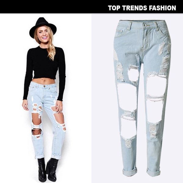 european and american trend women's ripped denim loose straight trousers cropped fashion tight pocket 2021 jeans, Blue
european and american trend women's ripped denim loose straight trousers cropped fashion tight pocket 2021 jeans, Blue