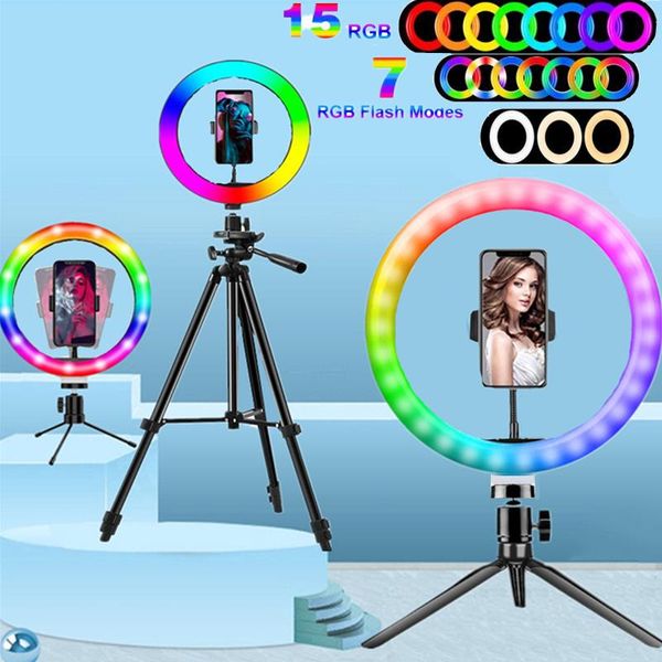 inch rgb selfie ring light 26 colors modes dimmable led lamp with tripod stand for live stream makeup video recrdind flash heads
inch rgb selfie ring light 26 colors modes dimmable led lamp with tripod stand for live stream makeup video recrdind flash heads