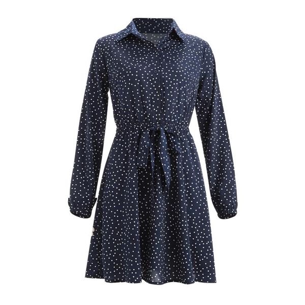 casual dresses women long sleeve dress dark blue wave points lapel open front button one-piece s/ / l/ xl, Black;gray
casual dresses women long sleeve dress dark blue wave points lapel open front button one-piece s/ / l/ xl, Black;gray