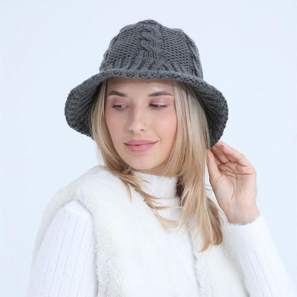 wide brim hats autumn winter cap women wool knitting bucket hat solid color soft warm fisherman caps female girls casual panama, Blue;gray
wide brim hats autumn winter cap women wool knitting bucket hat solid color soft warm fisherman caps female girls casual panama, Blue;gray