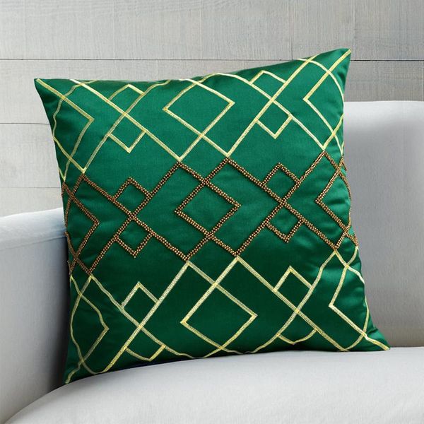 pillow case retro luxurious green geometry handmade embroidered beads cover home bedside sofa decorate 45x45cm
pillow case retro luxurious green geometry handmade embroidered beads cover home bedside sofa decorate 45x45cm