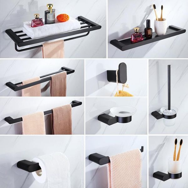 bath accessory set matte black bathroom accessories towel bar hanger hook wall mounted tissue paper holder soap dish toothbrush cup rack
bath accessory set matte black bathroom accessories towel bar hanger hook wall mounted tissue paper holder soap dish toothbrush cup rack