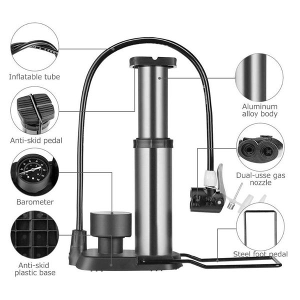 bike pumps portable mini foot activated floor pump with gauge cycle air handy bicycle tire
bike pumps portable mini foot activated floor pump with gauge cycle air handy bicycle tire