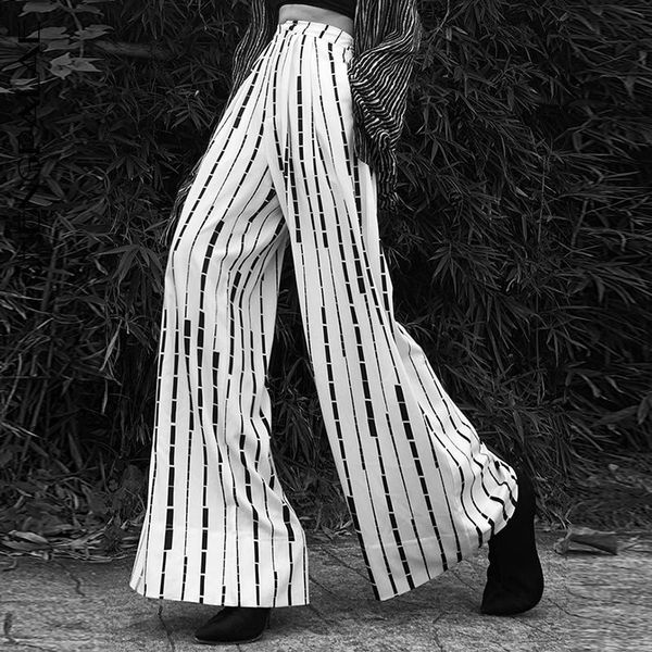 women's pants & capris shengpalae 2021 fashion office ladies loose slimming casual straight button suit printed stripes za4664, Black;white
women's pants & capris shengpalae 2021 fashion office ladies loose slimming casual straight button suit printed stripes za4664, Black;white