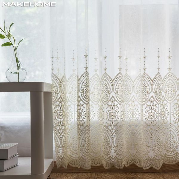 curtain & drapes makehome grade white embroidered flower tulle curtains european style voile sheer for bedroom living room home decor
curtain & drapes makehome grade white embroidered flower tulle curtains european style voile sheer for bedroom living room home decor