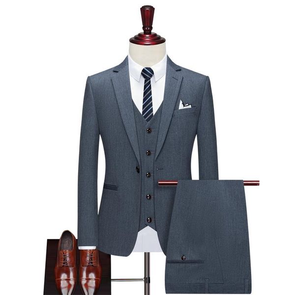 men's suits & blazers autumn dark gray classic suit slim prom party dress 3-piece formal wear groom wedding jacket vest pants, White;black
men's suits & blazers autumn dark gray classic suit slim prom party dress 3-piece formal wear groom wedding jacket vest pants, White;black