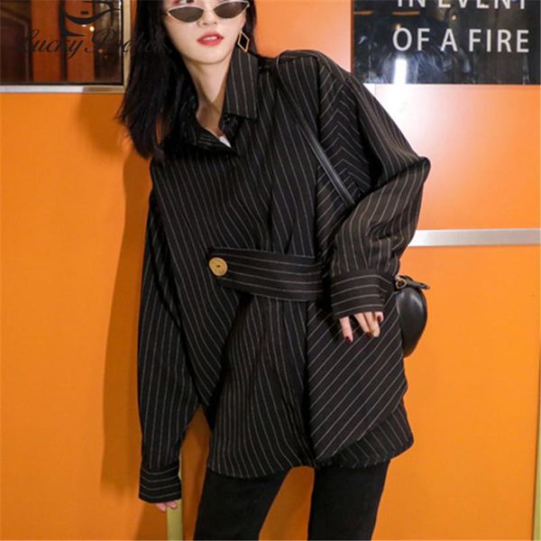 women's blouses & shirts women spring autumn slim black striped button shirt ladies fashion solid color plus size female brand casual, White
women's blouses & shirts women spring autumn slim black striped button shirt ladies fashion solid color plus size female brand casual, White