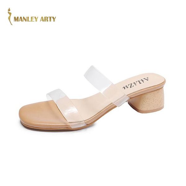 slippers summer fish mouth transparent belt sandals women's thick heel middle high daily wear female's wholesale trend, Black
slippers summer fish mouth transparent belt sandals women's thick heel middle high daily wear female's wholesale trend, Black