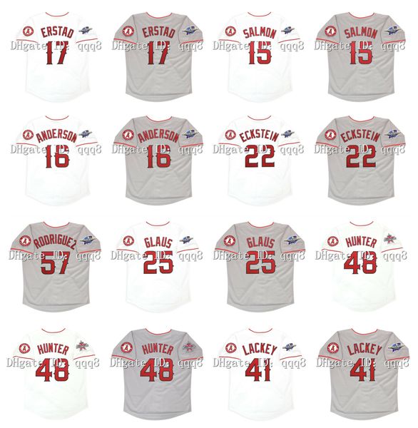 vintage 2002 15 tim salmon baseball jerseys garret anderson troy glaus 57 francisco rodriguez 17 darin erstad 9 chone figgins 48 torii hunte, Blue;black
vintage 2002 15 tim salmon baseball jerseys garret anderson troy glaus 57 francisco rodriguez 17 darin erstad 9 chone figgins 48 torii hunte, Blue;black