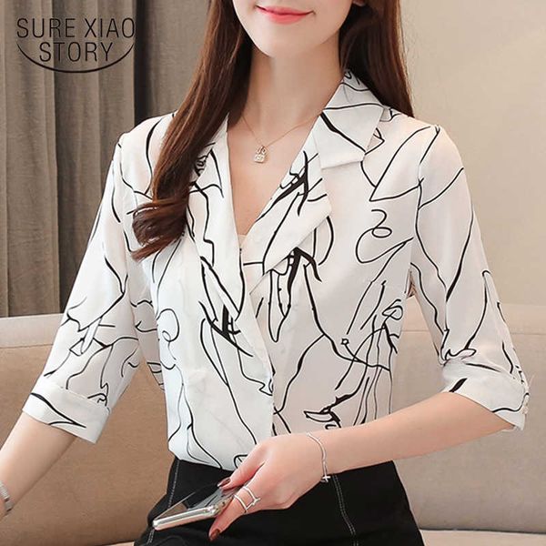 blusas mujer de moda summer loose korean short sleeve v-neck women shirts elegant fashion womens and blouses 8637 50 210527, White
blusas mujer de moda summer loose korean short sleeve v-neck women shirts elegant fashion womens and blouses 8637 50 210527, White