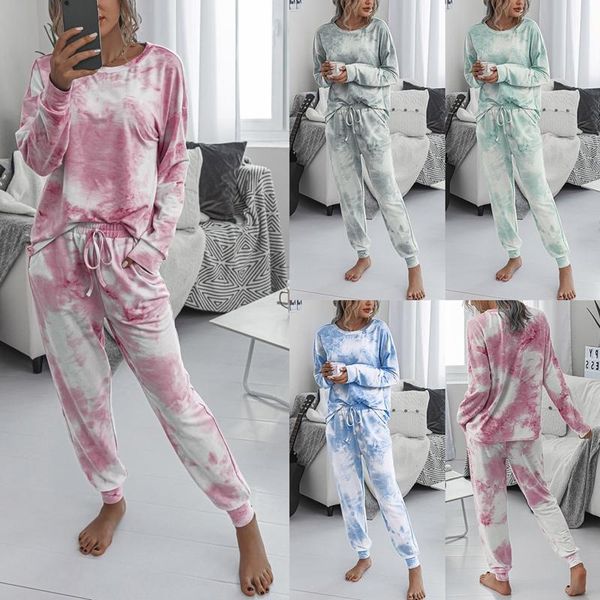 women's tracksuits loungewear casual tie-dye suits women loose long sleeve elastic waist homewear sleepwear, Gray
women's tracksuits loungewear casual tie-dye suits women loose long sleeve elastic waist homewear sleepwear, Gray