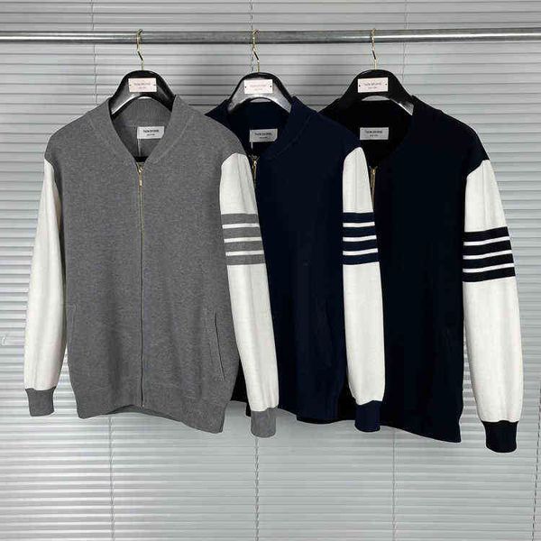 2022 fashion luxury brand jacket men slim fit cardigans clothing patchwork tb baseball uniform v-neck spring autumn casual coat, Black;brown
2022 fashion luxury brand jacket men slim fit cardigans clothing patchwork tb baseball uniform v-neck spring autumn casual coat, Black;brown