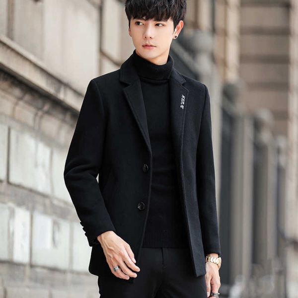 mens wool trench coat jackets embroidery men casual slim fit coats winter turndown business outwear windbreaker 210527, Black
mens wool trench coat jackets embroidery men casual slim fit coats winter turndown business outwear windbreaker 210527, Black
