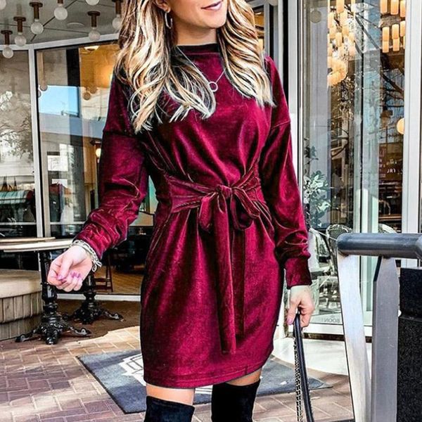 spring women elegant velvet solid party dress vintage o-neck bowknot lace-up belt dresses ladies fashion casual vestidos, Black;gray
spring women elegant velvet solid party dress vintage o-neck bowknot lace-up belt dresses ladies fashion casual vestidos, Black;gray