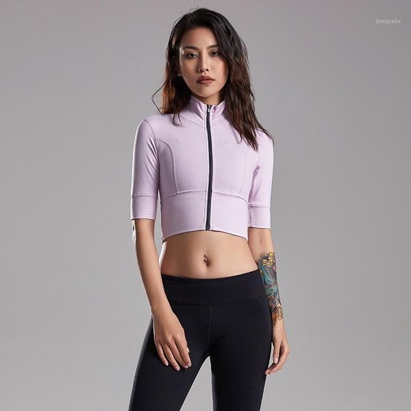 yoga outfit women gym shirts zipper half sleeve sport t-shirt fitness crop outdoor running cycling tights training sportswear1
yoga outfit women gym shirts zipper half sleeve sport t-shirt fitness crop outdoor running cycling tights training sportswear1