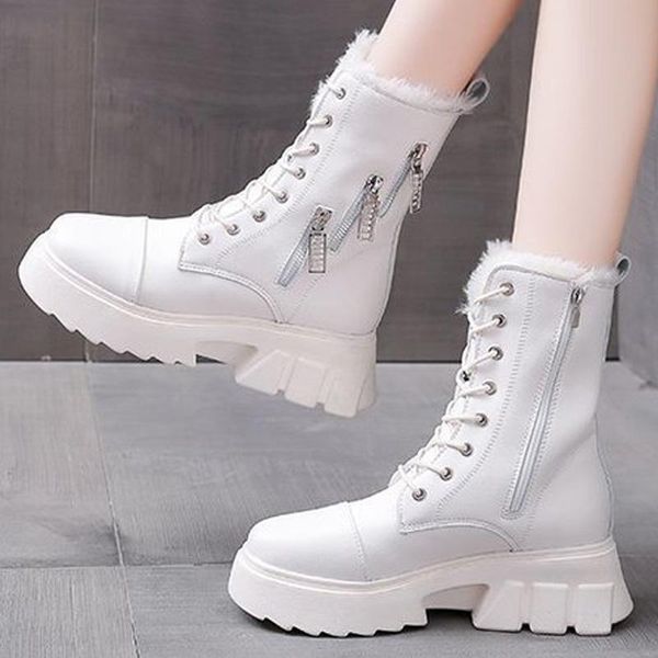 boots warm snow leather winter women ankle soft comfort plush punk platform womern shoes for female 2021, Black
boots warm snow leather winter women ankle soft comfort plush punk platform womern shoes for female 2021, Black