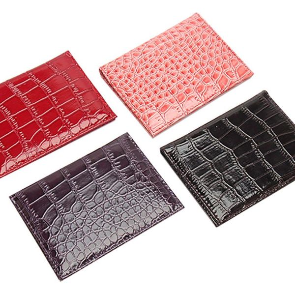card holders crocodile pattern pu leather record solid color package western style holder, Brown;gray
card holders crocodile pattern pu leather record solid color package western style holder, Brown;gray