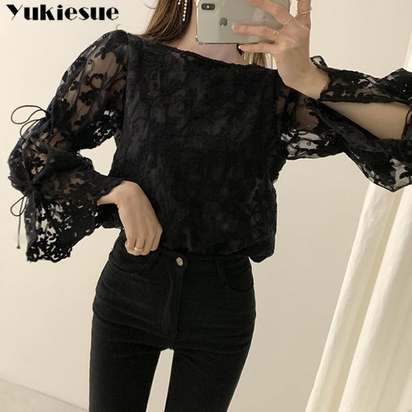 spring autumn new girl chiffon shirt fashion embroidered lace elegant flare sleeve casual women blouse blusa womens blouses, White
spring autumn new girl chiffon shirt fashion embroidered lace elegant flare sleeve casual women blouse blusa womens blouses, White