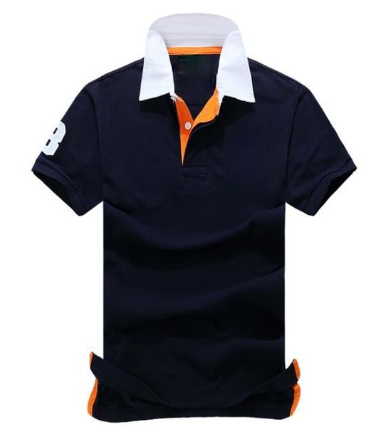 qulogo481 lapel simple double color of men's blouse, White;black 
qulogo481 lapel simple double color of men's blouse, White;black