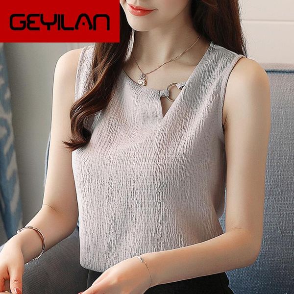fashion feminine blouses chiffon women blouse shirt sleeveless summer ladies blusas 0266 40 women's & shirts, White
fashion feminine blouses chiffon women blouse shirt sleeveless summer ladies blusas 0266 40 women's & shirts, White