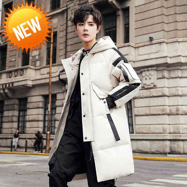 2021 long winter jacket men white duck down thick warm parkas mens fashion outerwear casual hooded trench coats, Black
2021 long winter jacket men white duck down thick warm parkas mens fashion outerwear casual hooded trench coats, Black