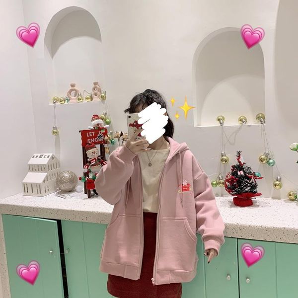 women's jackets japanese girl spring and autumn peach tutu pink coat student loose jacket women coats, Black;brown
women's jackets japanese girl spring and autumn peach tutu pink coat student loose jacket women coats, Black;brown