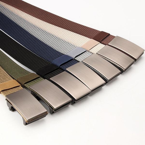 belts men's nylon automatic buckle belt alloy canvas outdoor smooth tactical business non-porous jeans waistband, Black;brown
belts men's nylon automatic buckle belt alloy canvas outdoor smooth tactical business non-porous jeans waistband, Black;brown
