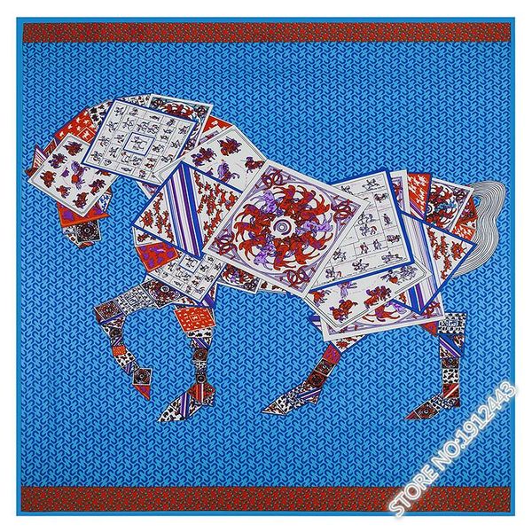 scarves 130cm*130cm 100% silk euro brand style women poker joint horse leopard square scarf femal spring fashion design shawls, Blue;gray
scarves 130cm*130cm 100% silk euro brand style women poker joint horse leopard square scarf femal spring fashion design shawls, Blue;gray