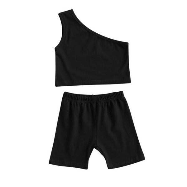 kids baby girls fashion 2-piece outfit set one shoulder solid color shorts stylish girl for 2pcs outfits clothing sets, White
kids baby girls fashion 2-piece outfit set one shoulder solid color shorts stylish girl for 2pcs outfits clothing sets, White