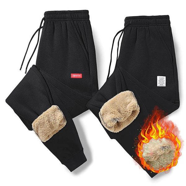 men's pants cashmere sweatpants lambswool plus size men joggers track elastic waist sport casual trousers fitness clothing 2021, Black
men's pants cashmere sweatpants lambswool plus size men joggers track elastic waist sport casual trousers fitness clothing 2021, Black
