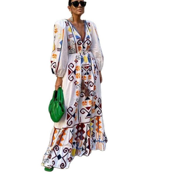 casual dresses z-zoux women dress vintage holiday lantern sleeve printed v neck long lace up loose maxi autumn 2021, Black;gray
casual dresses z-zoux women dress vintage holiday lantern sleeve printed v neck long lace up loose maxi autumn 2021, Black;gray