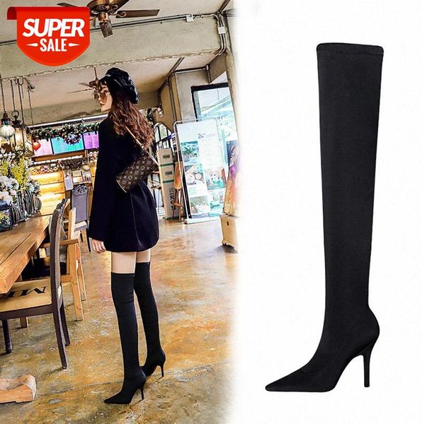 9822-1 european and american style high-heeled wineglass with pointed toe nightclub slimming boots stretch lycra over-the-knee #zf9g
9822-1 european and american style high-heeled wineglass with pointed toe nightclub slimming boots stretch lycra over-the-knee #zf9g