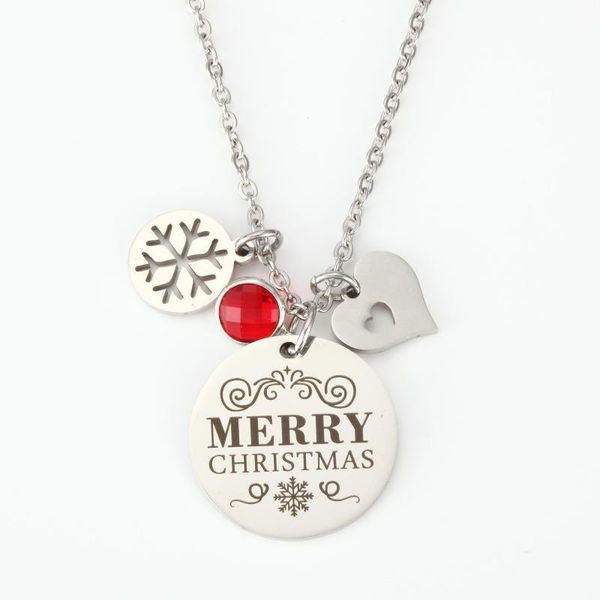 pendant necklaces stainless steel 12 color birthstone season's greetings snowflake star heart merry christmas necklace special family g, Silver
pendant necklaces stainless steel 12 color birthstone season's greetings snowflake star heart merry christmas necklace special family g, Silver