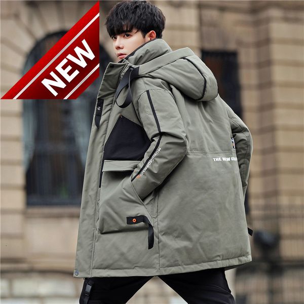new men's winter parka coat mid-length clothes hooded 90% white duck down jacket outwear patchwork warm puffer windproof, Black
new men's winter parka coat mid-length clothes hooded 90% white duck down jacket outwear patchwork warm puffer windproof, Black