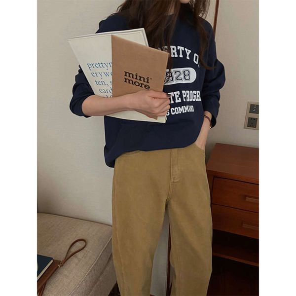 tg college style letter casual sweater women's autumn loose round neck pullover long sleeve 16133, Black
tg college style letter casual sweater women's autumn loose round neck pullover long sleeve 16133, Black