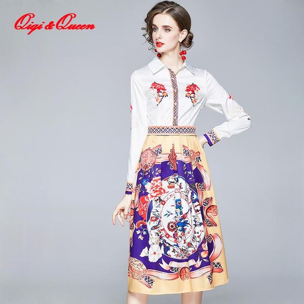 qiqi&queen 2021 spring floral print dress runway evening party bohemia dresses women's slim elegant a-line work casual vestidos, Black;gray
qiqi&queen 2021 spring floral print dress runway evening party bohemia dresses women's slim elegant a-line work casual vestidos, Black;gray