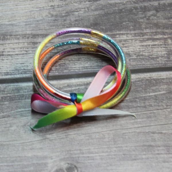 bangle multi color glitter jelly bracelet set - gold powder lining fashion jewelry lightweight cute bracelets for women girl, Black
bangle multi color glitter jelly bracelet set - gold powder lining fashion jewelry lightweight cute bracelets for women girl, Black