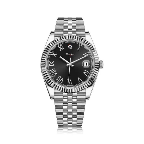 men's automatic mechanical luxury watch requin brand new st9 stainless steel silver black dial 126334 bezel date just 2813 luminous rom, Slivery;brown
men's automatic mechanical luxury watch requin brand new st9 stainless steel silver black dial 126334 bezel date just 2813 luminous rom, Slivery;brown
