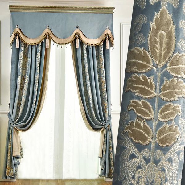 european style curtains for living dining room bedroom luxury full blackout jacquard fabric morden tulle curtain & drapes
european style curtains for living dining room bedroom luxury full blackout jacquard fabric morden tulle curtain & drapes