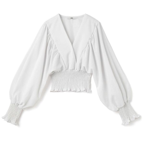 women black white v-neck lantern sleeve long loose solid pleated ruffle shirt spring summer b0731 210514
women black white v-neck lantern sleeve long loose solid pleated ruffle shirt spring summer b0731 210514