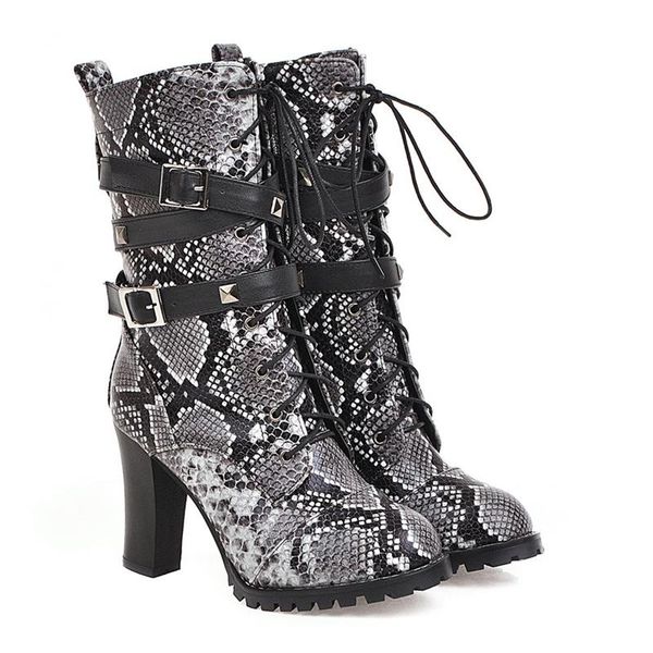boots 2021 lace up short barrel roman belt buckle rivet shoes thick high heels, Black
boots 2021 lace up short barrel roman belt buckle rivet shoes thick high heels, Black