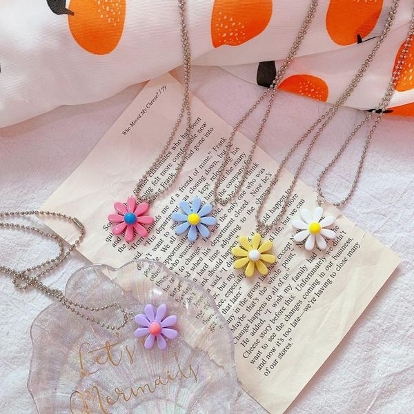 necklaces jewelry creative fashion candy color daisy necklace flower pendant sweater chain for women girls gift, Silver
necklaces jewelry creative fashion candy color daisy necklace flower pendant sweater chain for women girls gift, Silver