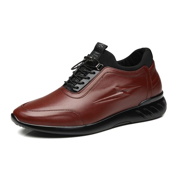 dress shoes men's cow leather fashion british casual height increasing anti slip new autumn man genuine syht, Black
dress shoes men's cow leather fashion british casual height increasing anti slip new autumn man genuine syht, Black