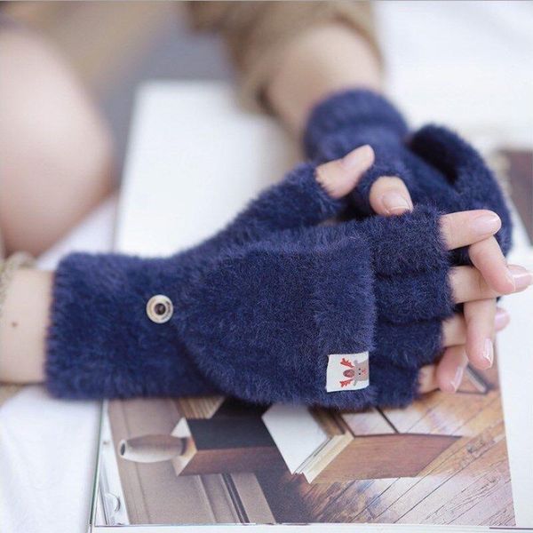 five fingers gloves plush half finger flip for men and women warm thickened bag cover leakage imitation mink all nylon, Blue;gray
five fingers gloves plush half finger flip for men and women warm thickened bag cover leakage imitation mink all nylon, Blue;gray