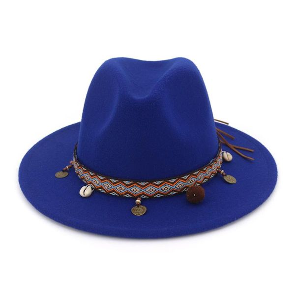 arrival wide brim flat eaves wool felt fedora panama hat with belt buckle jazz trilby cap party formal hats, Blue;gray
arrival wide brim flat eaves wool felt fedora panama hat with belt buckle jazz trilby cap party formal hats, Blue;gray