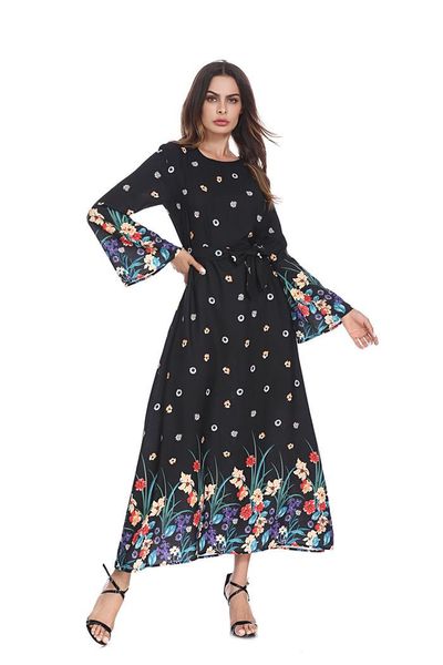 ethnic clothing donsignet special price muslim women dress arab middle east flower print trumpet sleeve robe fashion abaya beltt, Red
ethnic clothing donsignet special price muslim women dress arab middle east flower print trumpet sleeve robe fashion abaya beltt, Red