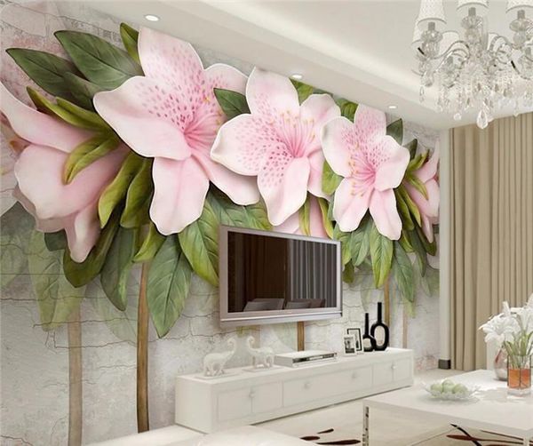 wallpapers custom po wallpaper mural wall stick 3d stereo pink flower leaf brick tv background papel de parede
wallpapers custom po wallpaper mural wall stick 3d stereo pink flower leaf brick tv background papel de parede