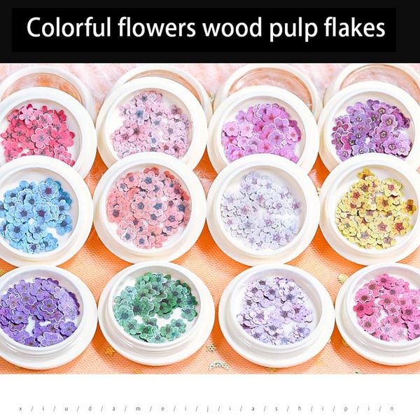 nail art decorations 1 box of colorful flower wood pulp nails clip 3d simulation ultra-thin patch diy decoration sticker decal, Silver;gold
nail art decorations 1 box of colorful flower wood pulp nails clip 3d simulation ultra-thin patch diy decoration sticker decal, Silver;gold
